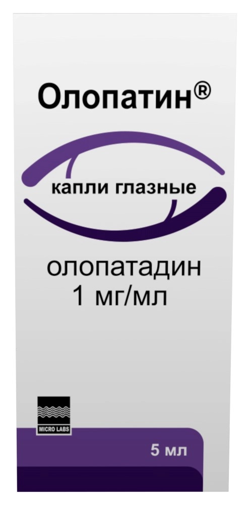 ОЛОПАТИН КАПЛИ ГЛАЗН. 1МГ/МЛ ФЛ. 5МЛ №1